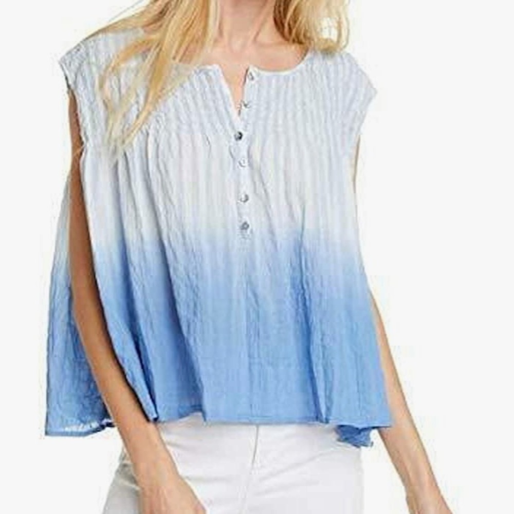 🌙FREE PEOPLE Little Bit of Something Ombre Blouse🌙